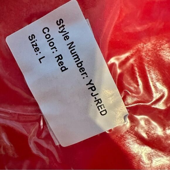 NWT Club Paradise Unisex Paxton Puffer Jacket No Front Closure - Red - Large - Picture 4 of 6